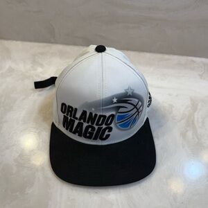 Men's Orlando Magic Adidas New Era White/Black Retro Basketball Adjustable Hat